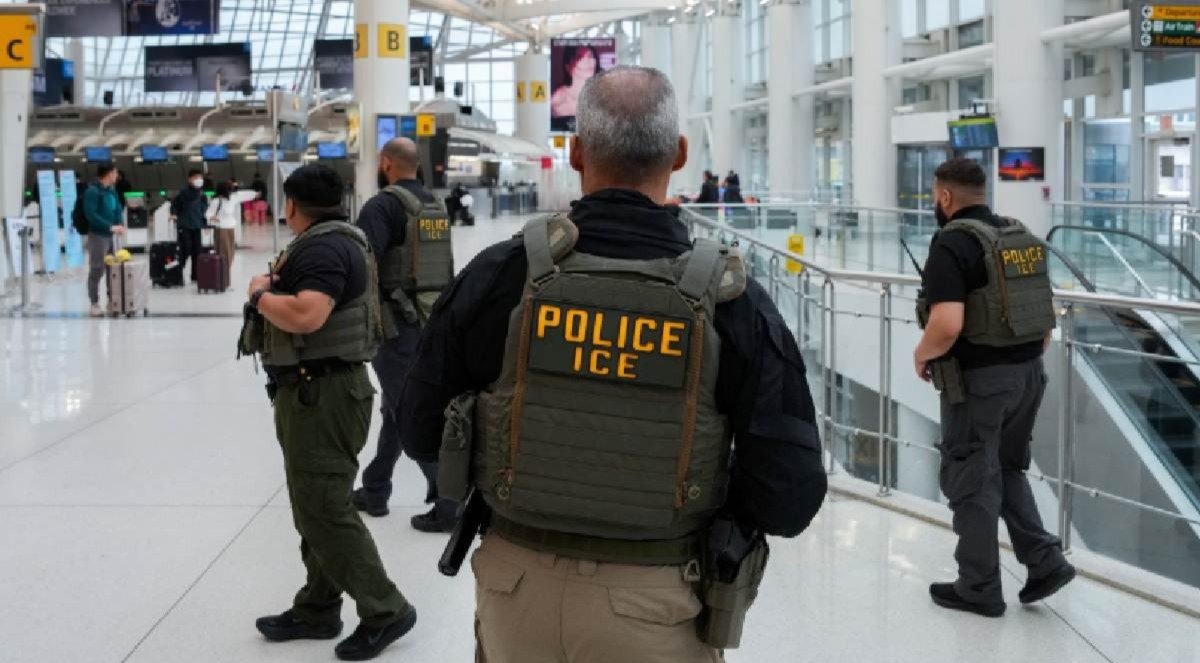 Despliegan agentes del ICE en los aeropuertos. | Foto: Redes Sociales