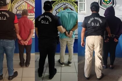 La detenciones se dieron en los distritos de Santiago y Soná; las personas están siendo investigadas por presunto peculado. | Foto: Cortesía